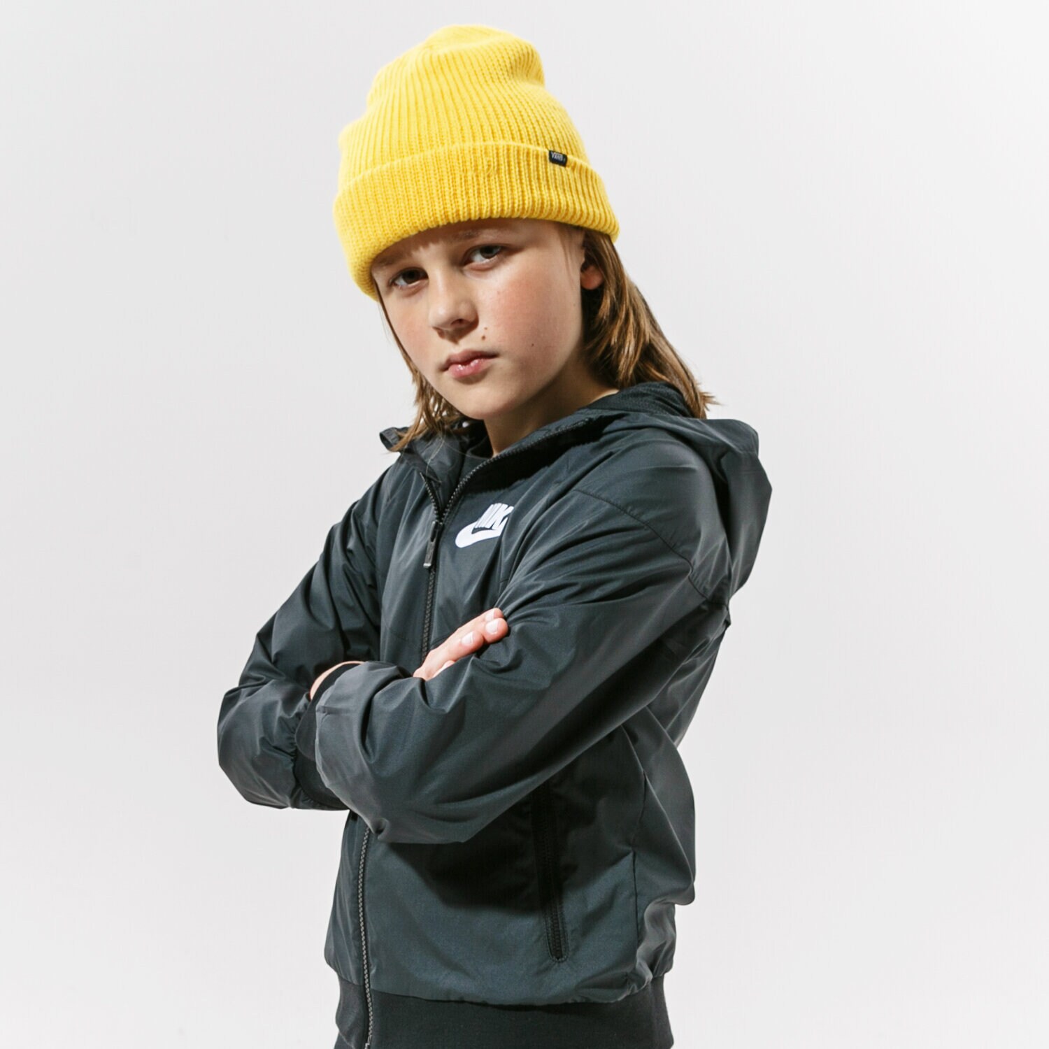 dětské tričko NIKE BUNDA PŘECHODNÁ SPORTSWEAR WINDRUNNER WINDRUNNER JACKET 850443-011 ČERNÁ