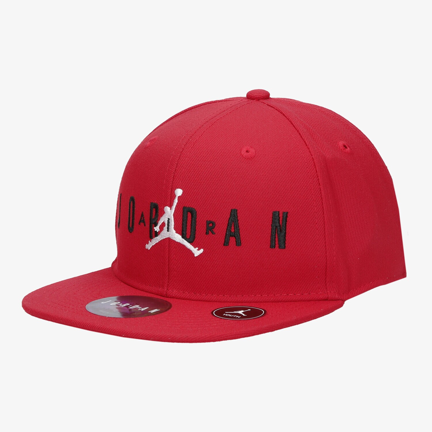 dětská kšiltovka JORDAN ČEPICE JAN JORDAN JUMPMAN AIR CAP 9A0128-R78 ČERVENÁ