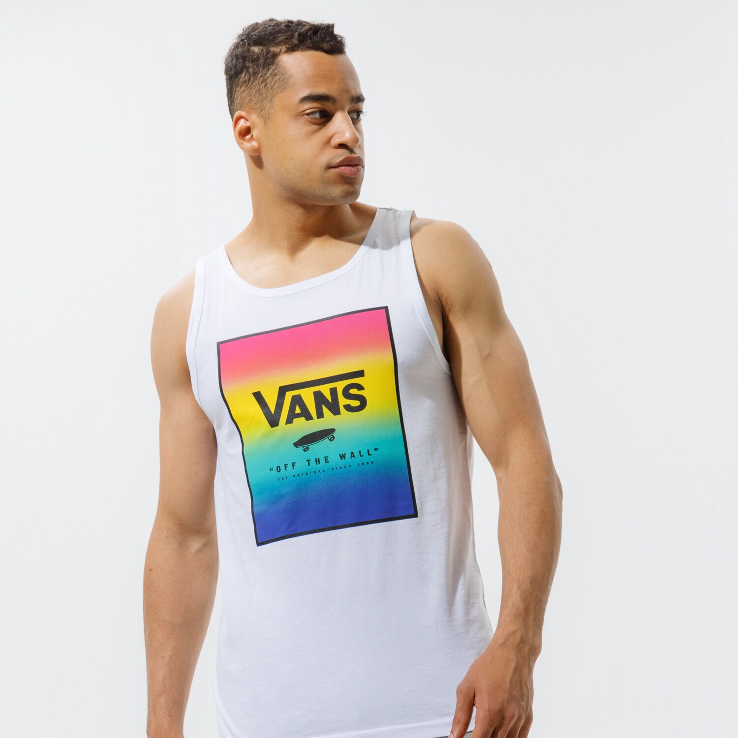 pánská košile VANS TOP PRINT BOX TOP VN0A31EXZJ41 BÍLÁ