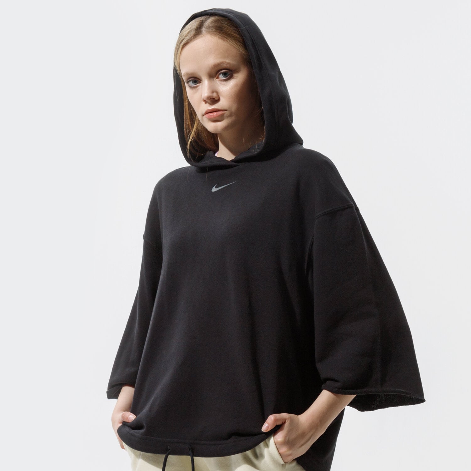 dámská mikina NIKE MIKINA S KAPUCÍ W NSW ICN CLSH SS HOODIE FT CZ9332-010 ČERNÁ