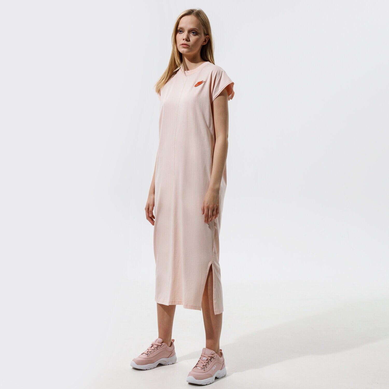 dámské šaty NIKE ŠATY W NSW TEPLÁKOVÉ  CZ9247-805 RŮŽOVÁ