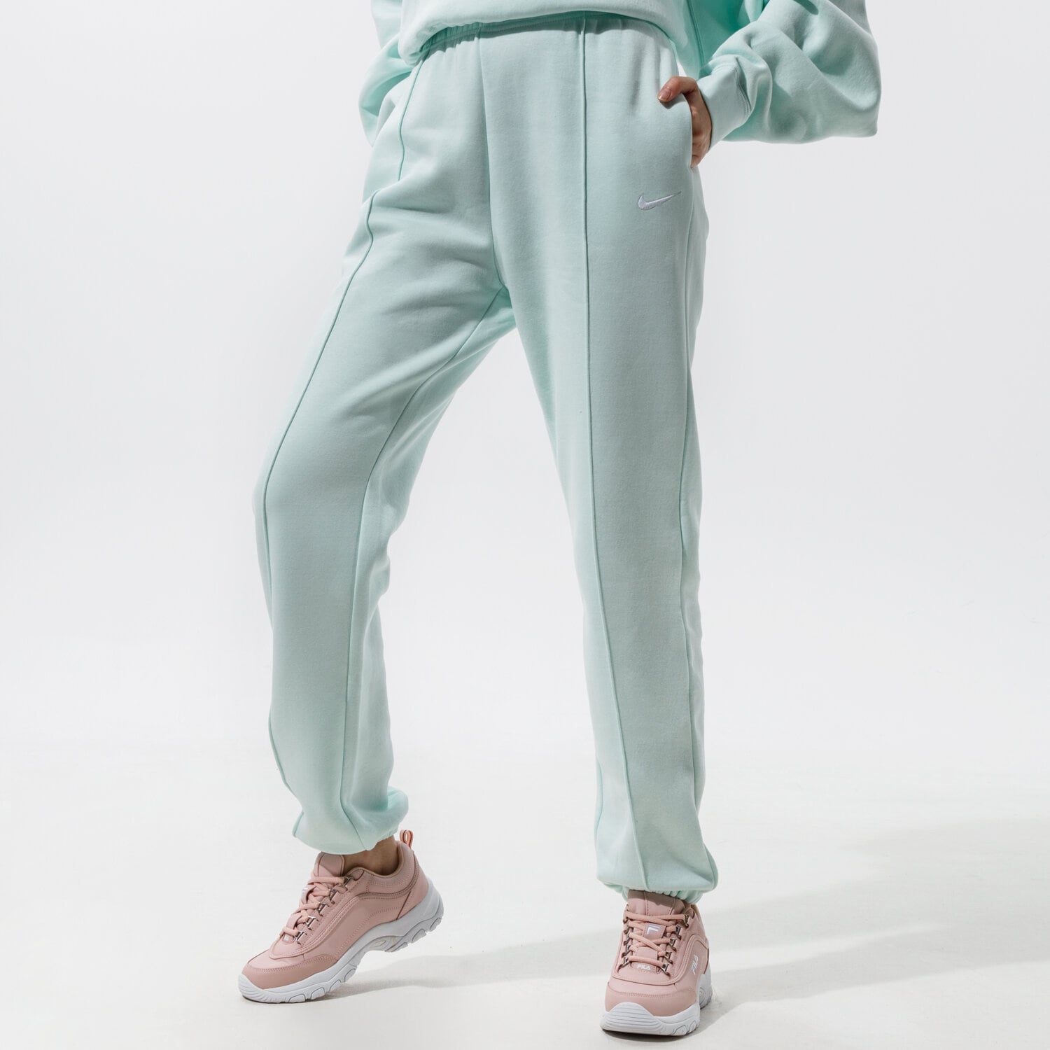dámské kalhoty NIKE KALHOTY  SPORTSWEAR ESSENTIAL BV4089-394 MODRÁ