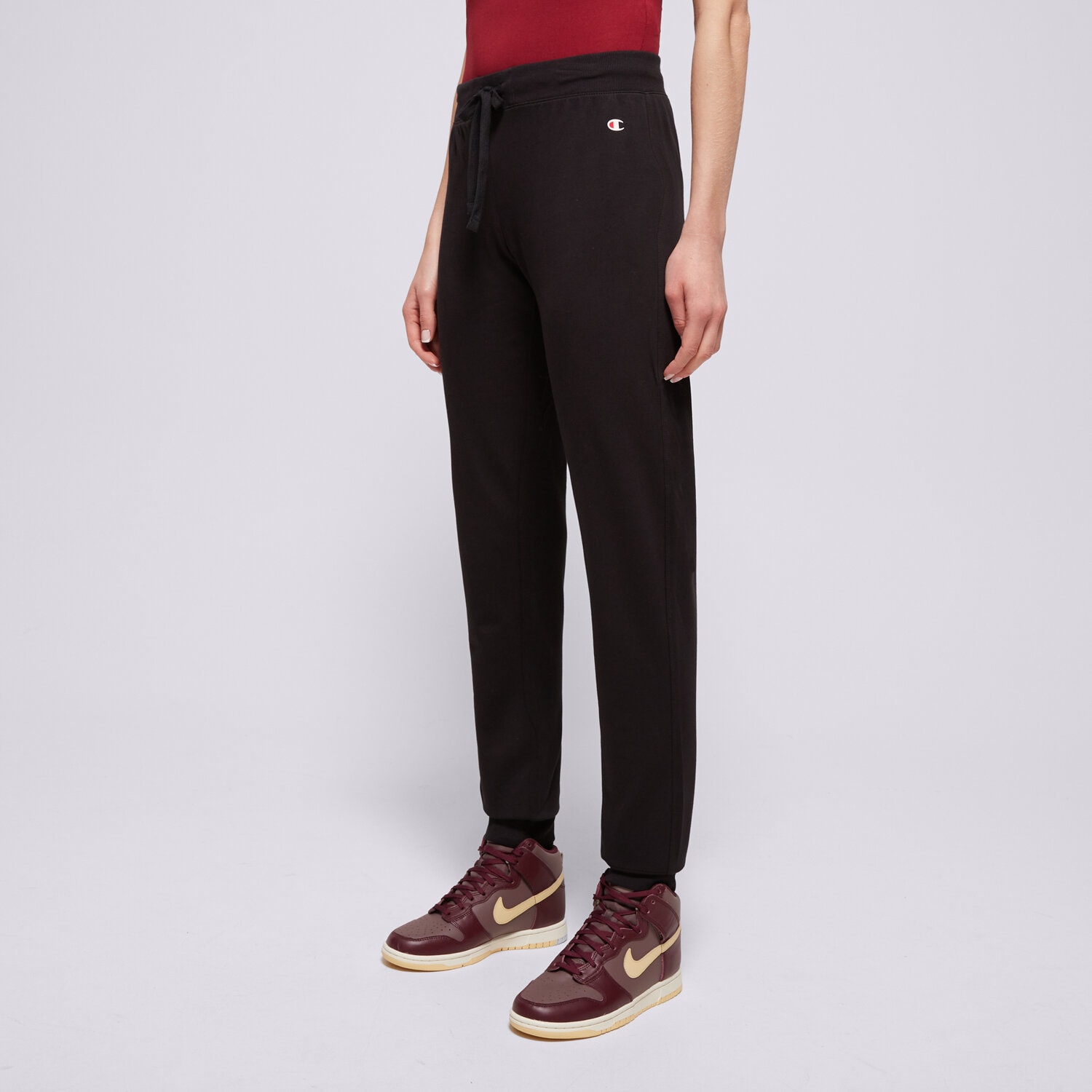 dámské kalhoty CHAMPION KALHOTY  RIB CUFF PANTS 111414KK001 ČERNÁ