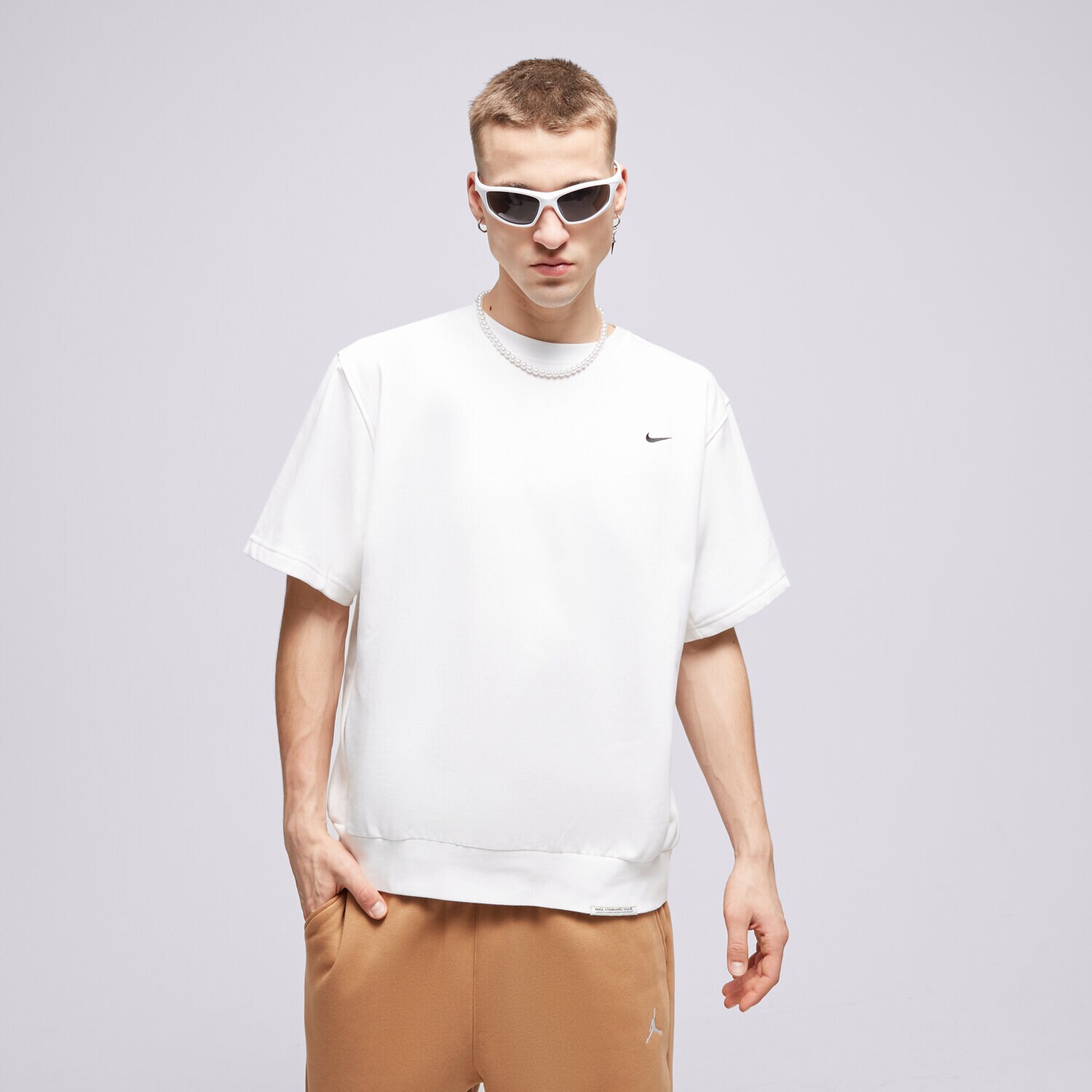 pánské tričko NIKE TRIČKO M NK DF STD ISS SS CREW SSNL NBA DX0327-100 BÍLÁ