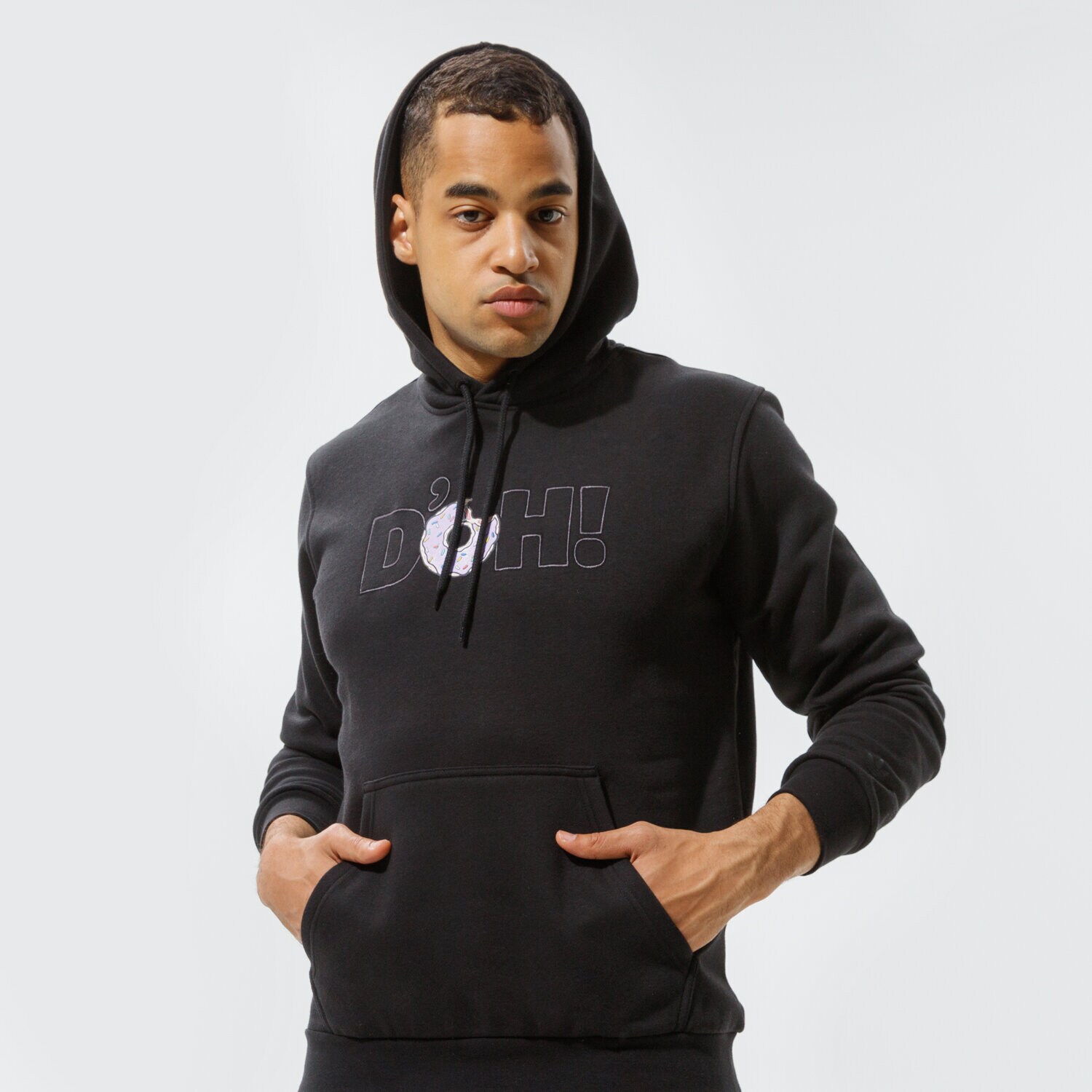pánská mikina ADIDAS MIKINA S KAPUCÍ SIMPSONS DONUTS HOODIE HA5817 ČERNÁ