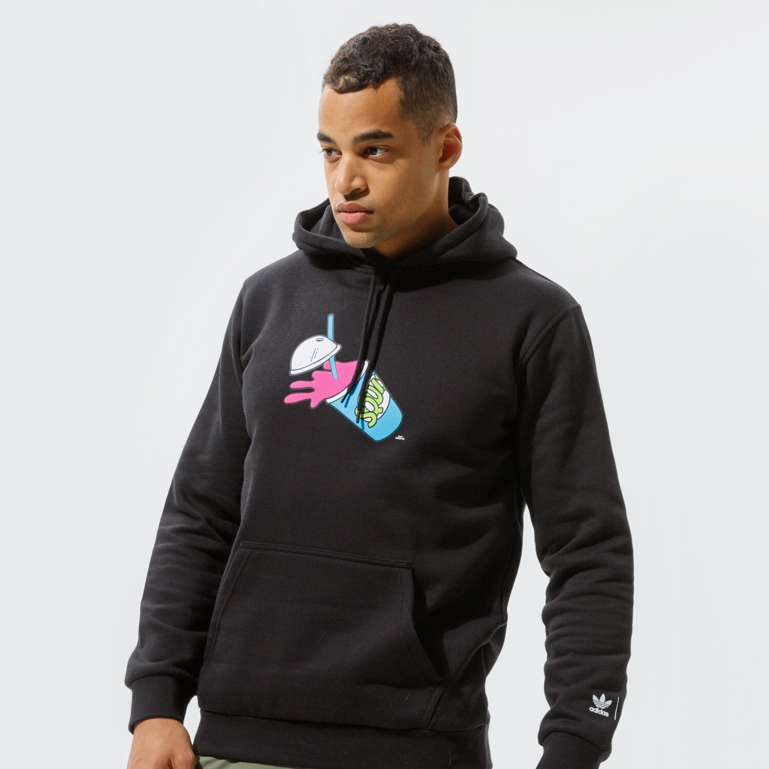 pánská mikina ADIDAS MIKINA S KAPUCÍ SIMPSONS SQUISHEE HOODIE HA5813 ČERNÁ