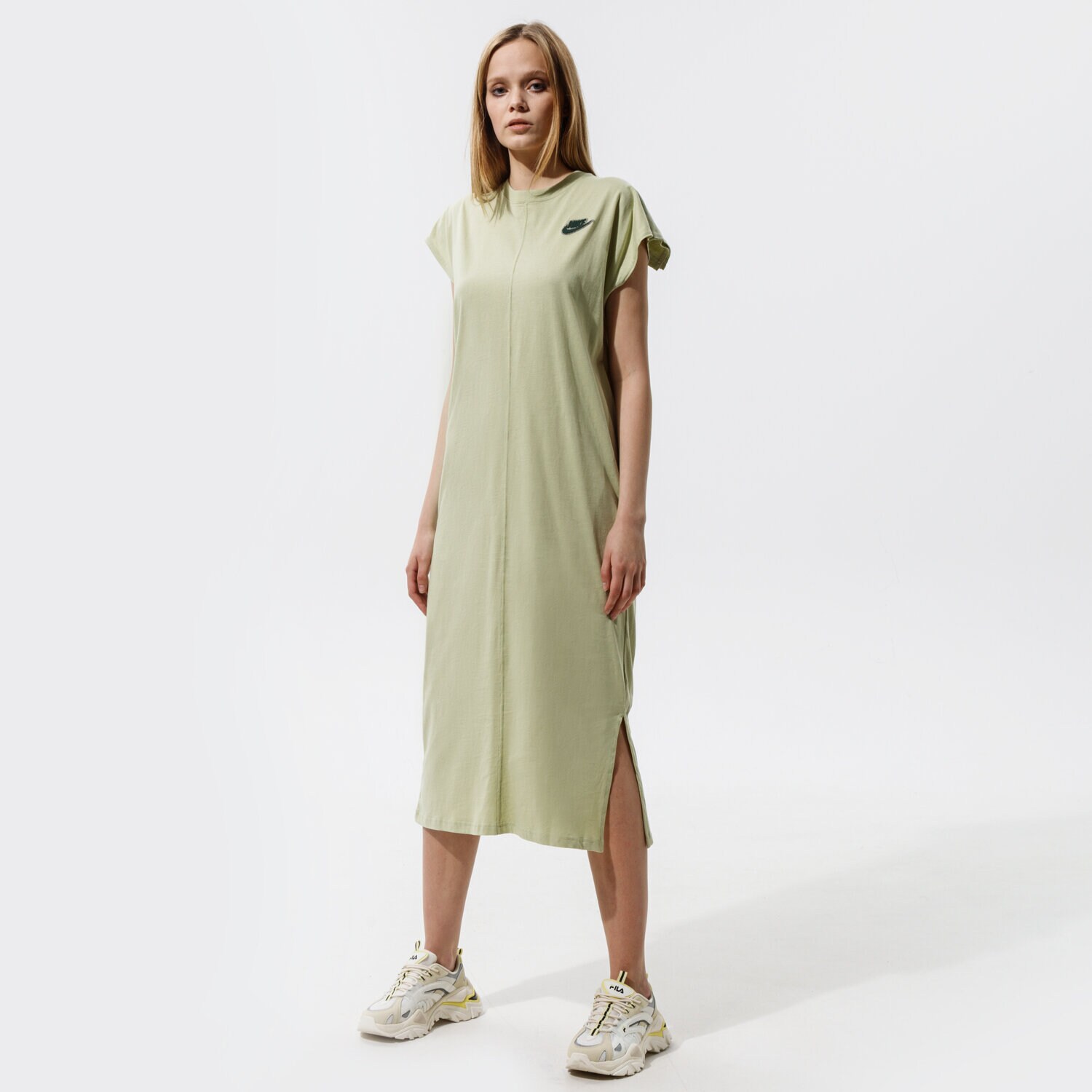 dámské šaty NIKE ŠATY W NSW DRESS EARTH DAY FT CZ9247-371 ZELENÁ