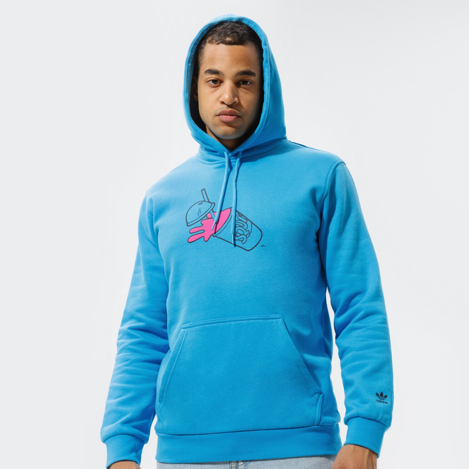 pánská mikina ADIDAS MIKINA S KAPUCÍ SIMPSONS SQUISHEE HOODIE HA5812 MODRÁ