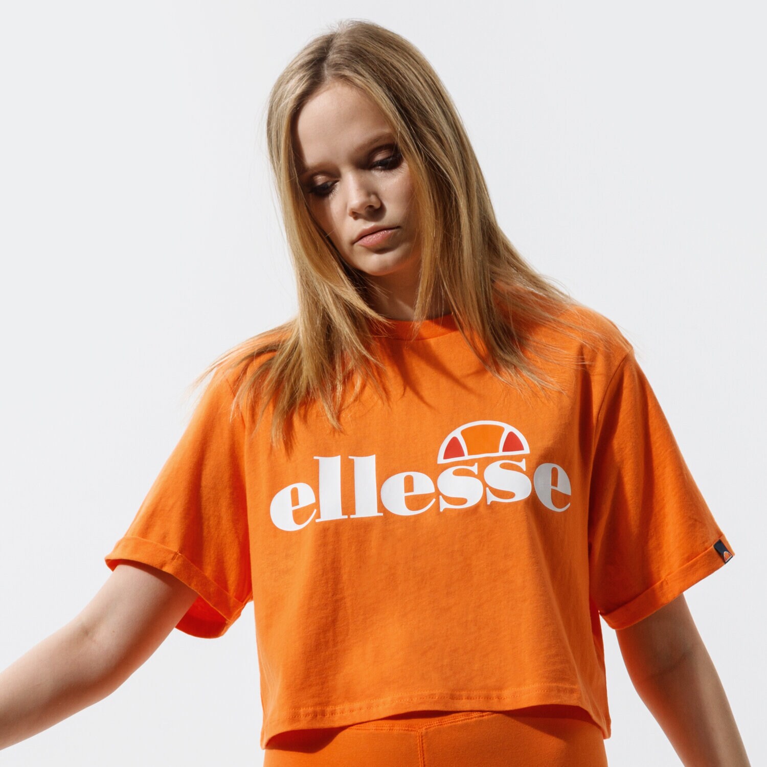 dámské tričko ELLESSE TRIČKO ALBERTA CROPPED TEE ORNG SGI04484704 ORANŽOVÁ