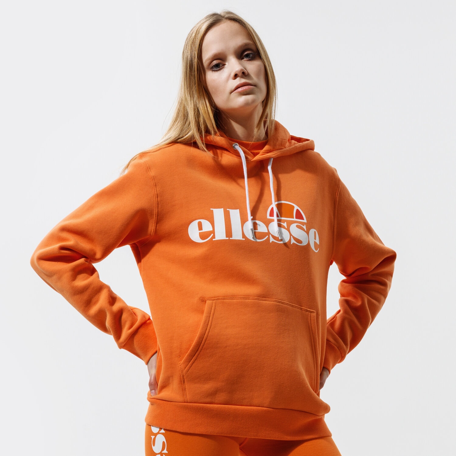dámská mikina ELLESSE MIKINA S KAPUCÍ TORICES OH HOODY ORNG SGI03244704 ORANŽOVÁ