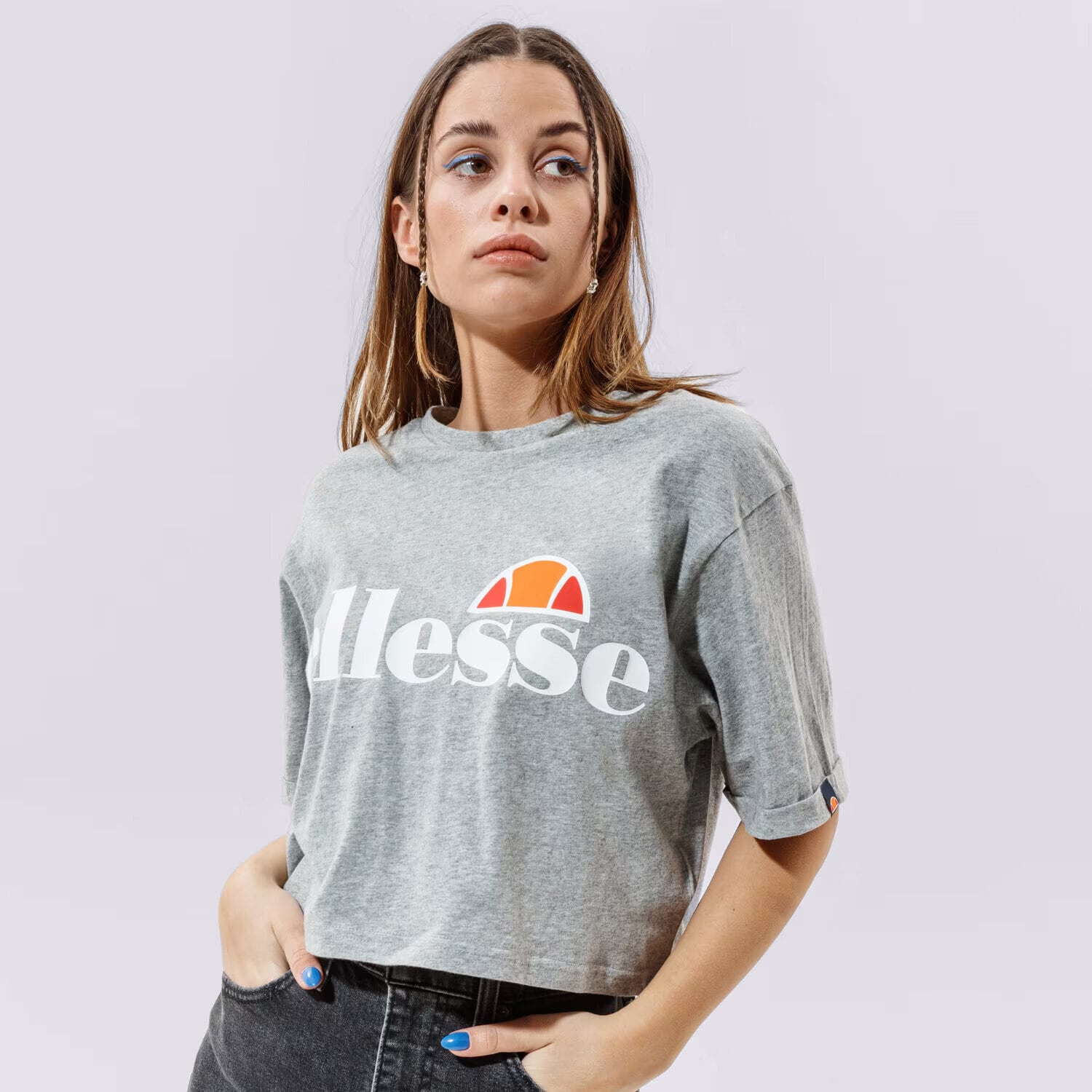 dámské tričko ELLESSE TRIČKO ALBERTA GREY SGS04484112 ŠEDÁ