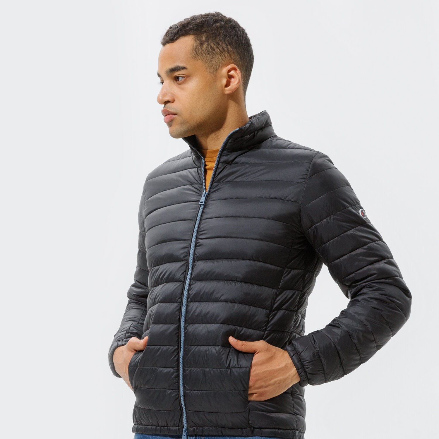 Přechodná bunda pánská (podzimní, jarní) CHAMPION BUNDA JACKET 215644KK001 ČERNÁ
