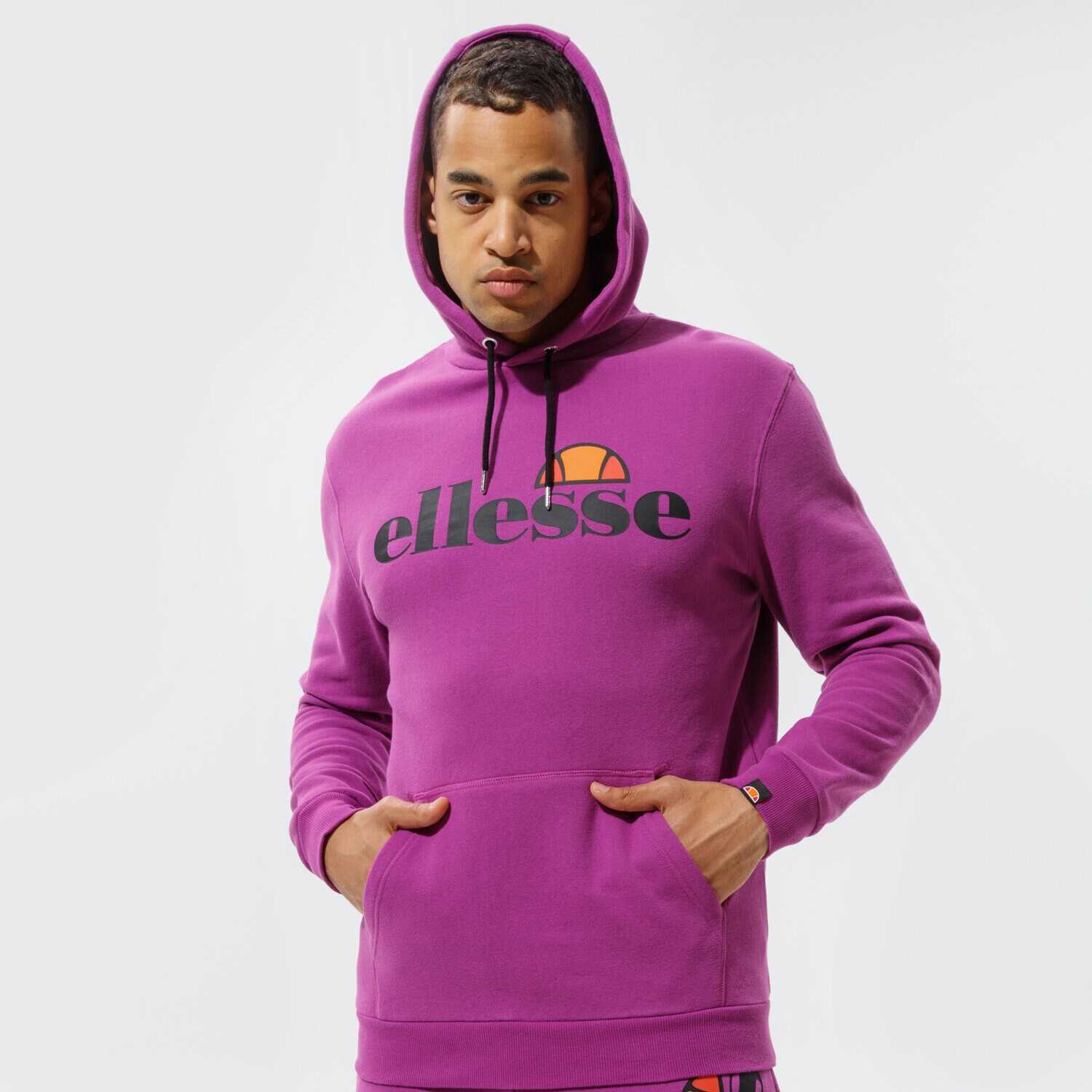 pánská mikina ELLESSE MIKINA S KAPUCÍ SL GOTTERO OH HOODY PRPL SHI07407305 FIALOVÁ