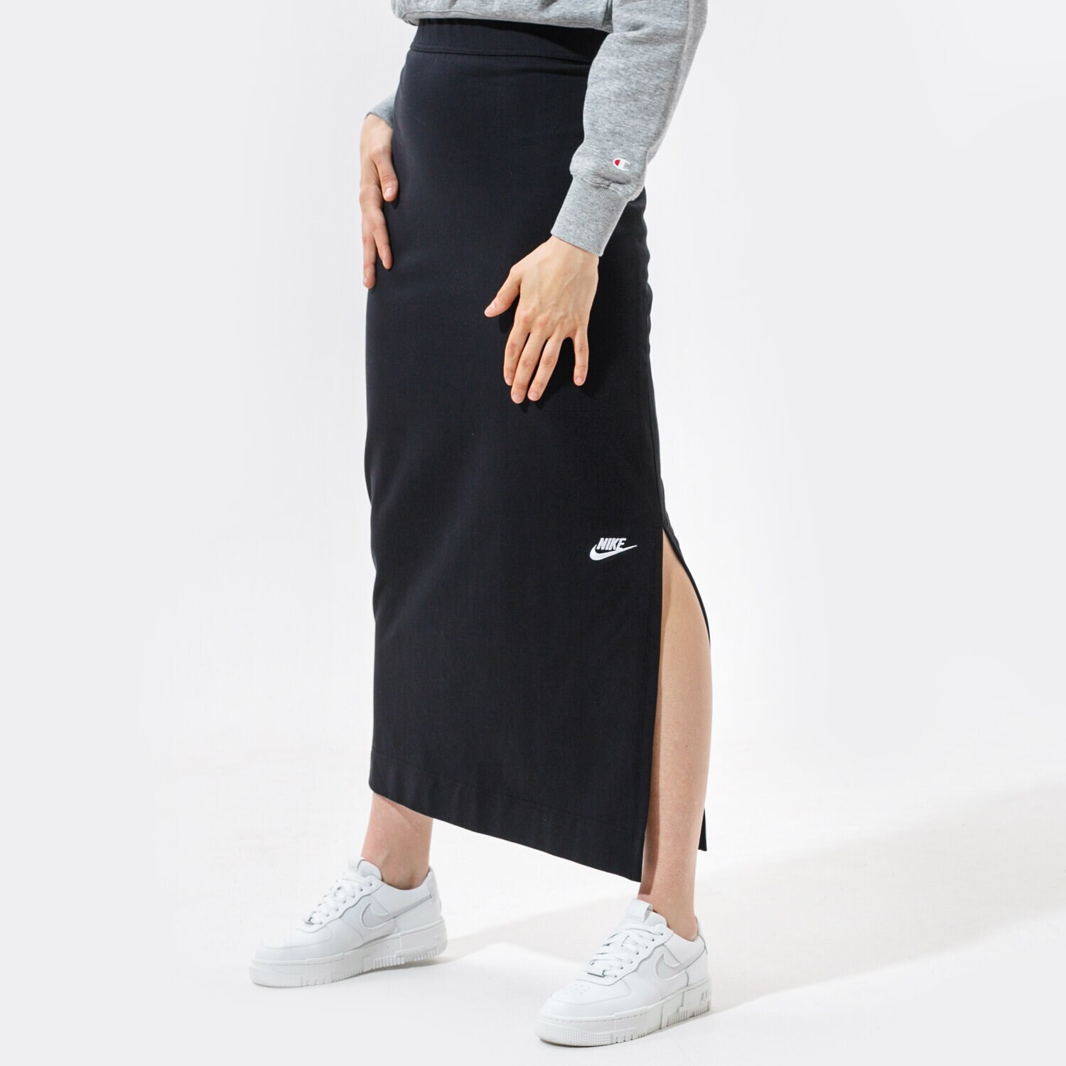 dámská sukně NIKE SUKNĚ W NSW SKIRT MAXI JRSY CZ9730-010 ČERNÁ
