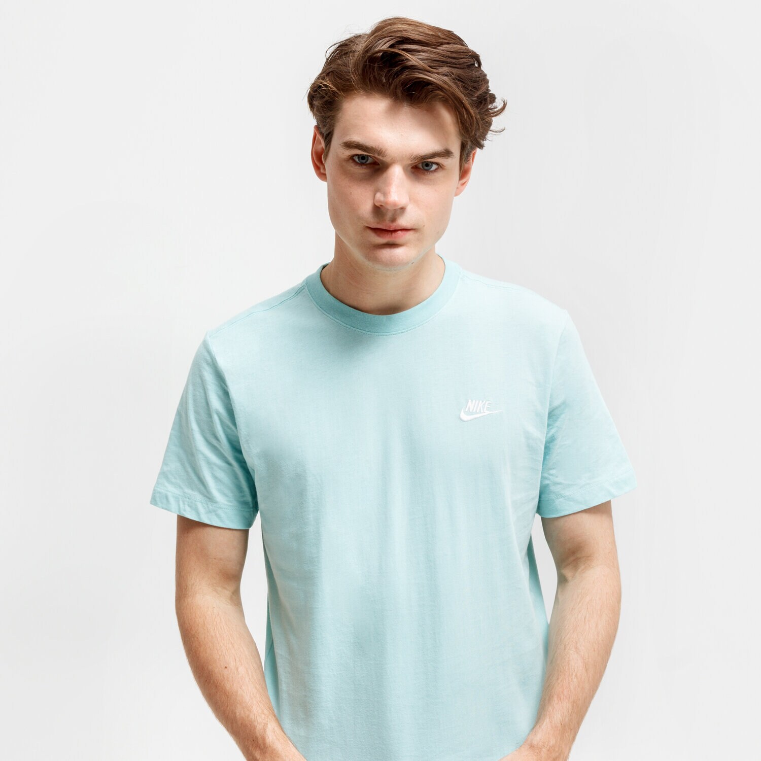 pánské tričko NIKE TRIČKO SPORTSWEAR CLUB AR4997-382 MODRÁ
