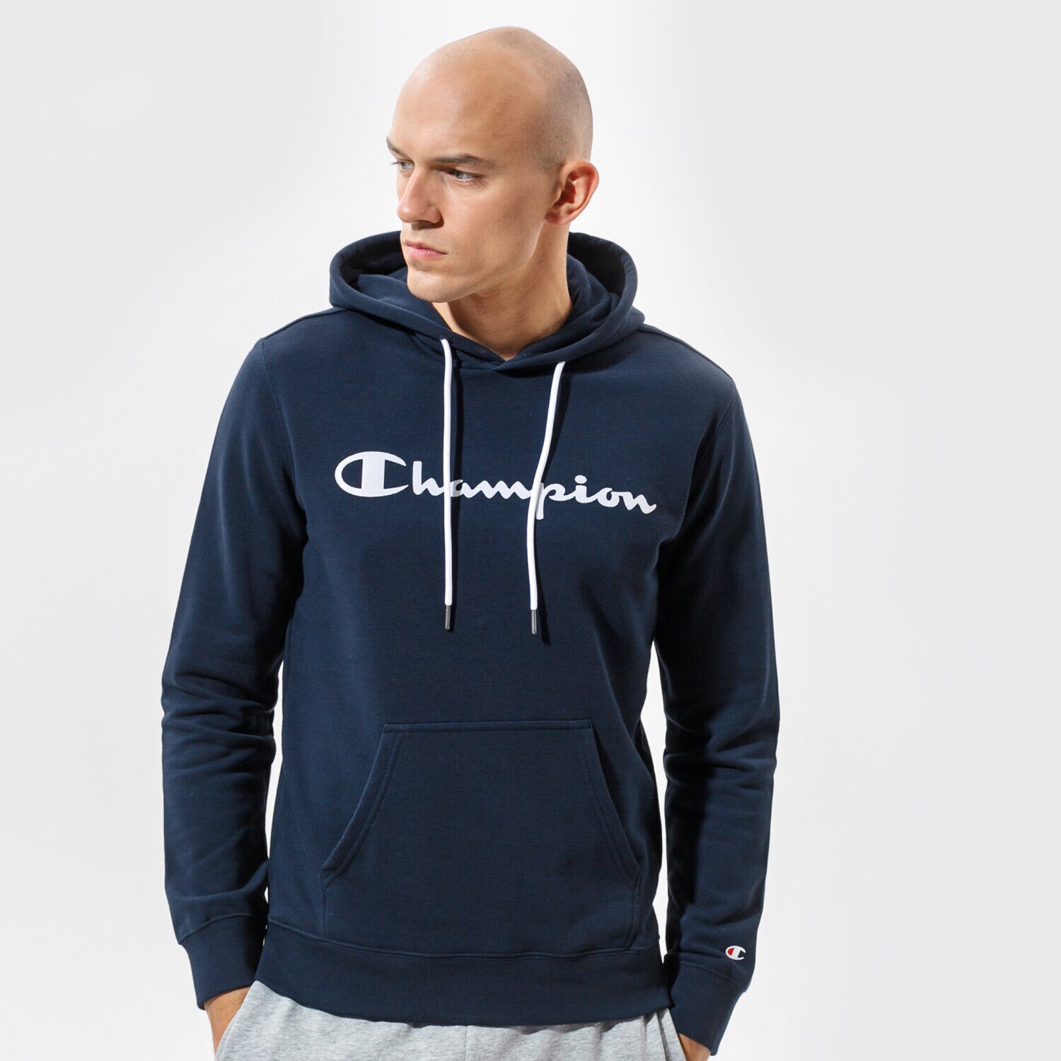 pánská mikina CHAMPION MIKINA S KAPUCÍ HOODED SWEATSHIRT 214138BS501 TMAVOMODRÁ
