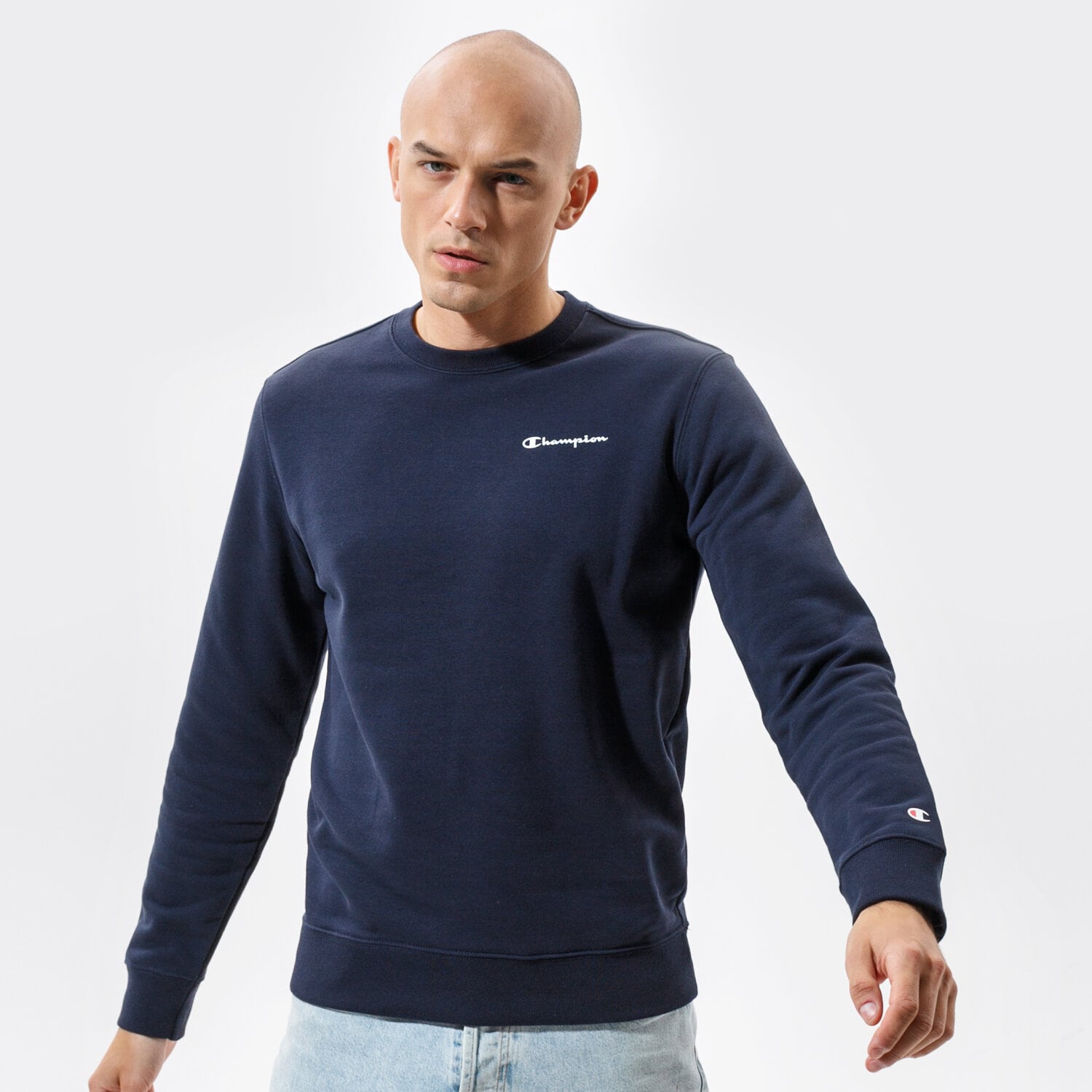 pánská mikina CHAMPION MIKINA CREWNECK SWEATSHIRT 214151BS501 TMAVOMODRÁ