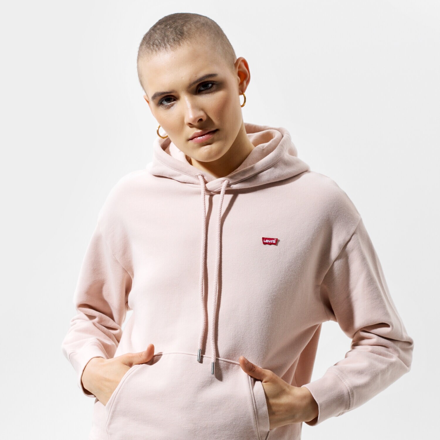 dámská mikina LEVI'S MIKINA S KAPUCÍ STANDARD HOODIE 24693-0004 RŮŽOVÁ