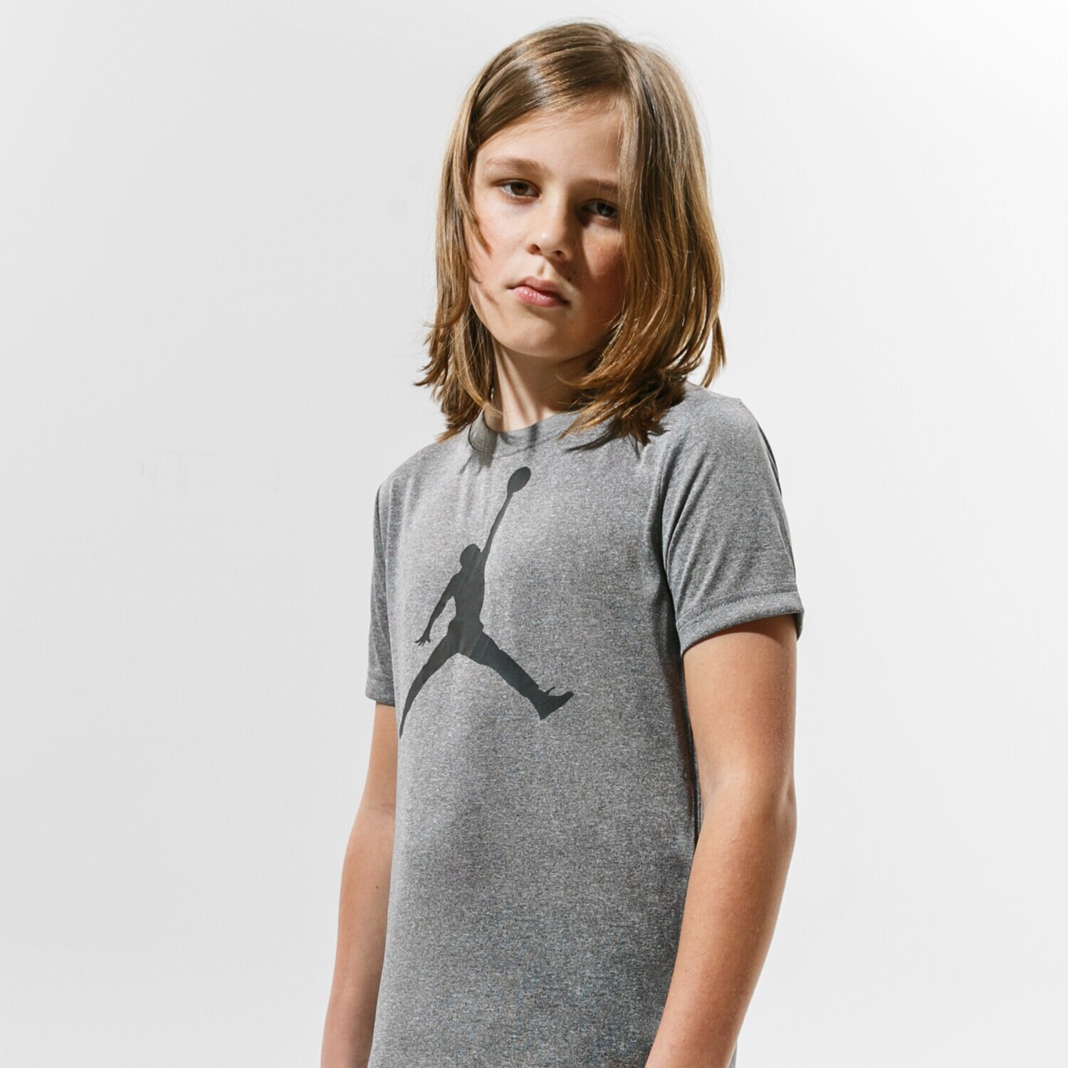 dětské tričko JORDAN TRIČKO JDB JUMPMAN LOGO DF TEE BOY 954293-GEH ŠEDÁ