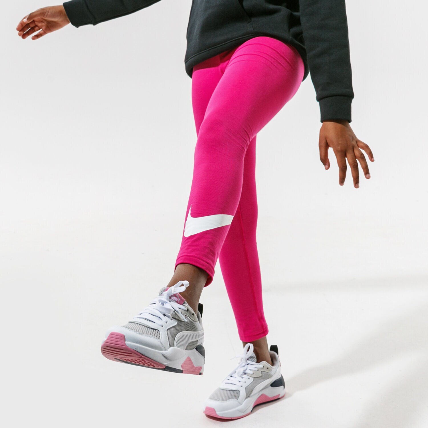 dětské kalhoty NIKE LEGGINGS SPORTSWEAR AR4076-615 RŮŽOVÁ