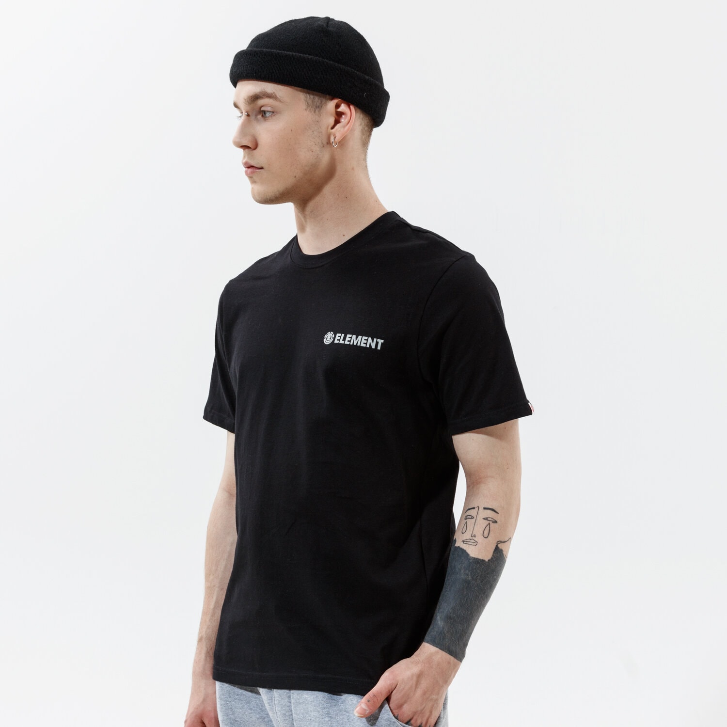 pánské tričko ELEMENT TRIČKO BLAZIN CHEST SS S1SSA119 ČERNÁ