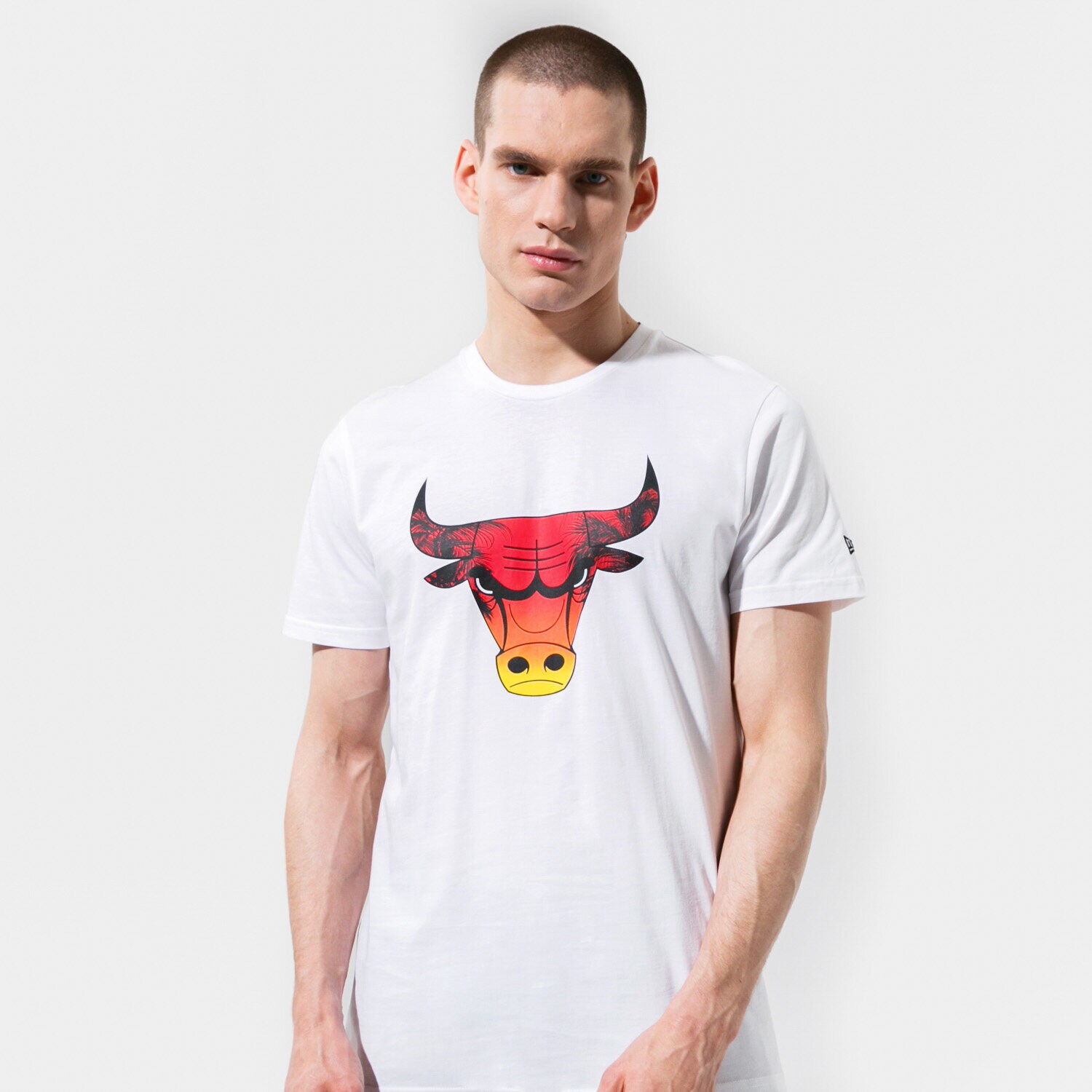 pánské tričko NEW ERA TRIČKO SUMMER CITY INFILL BULLS 12720094 BÍLÁ