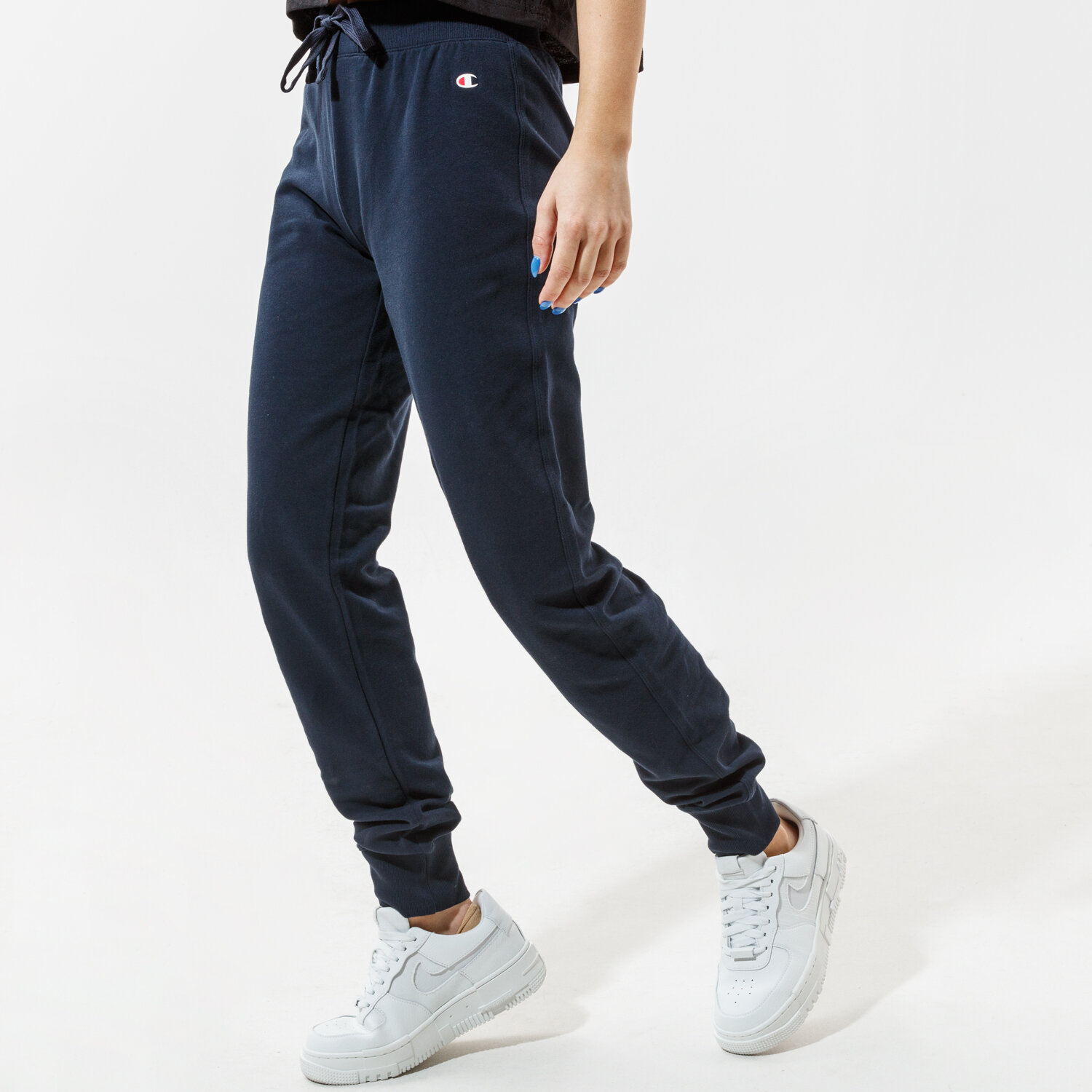 dámské kalhoty CHAMPION KALHOTY  RIB CUFF PANTS 111414BS501 TMAVOMODRÁ