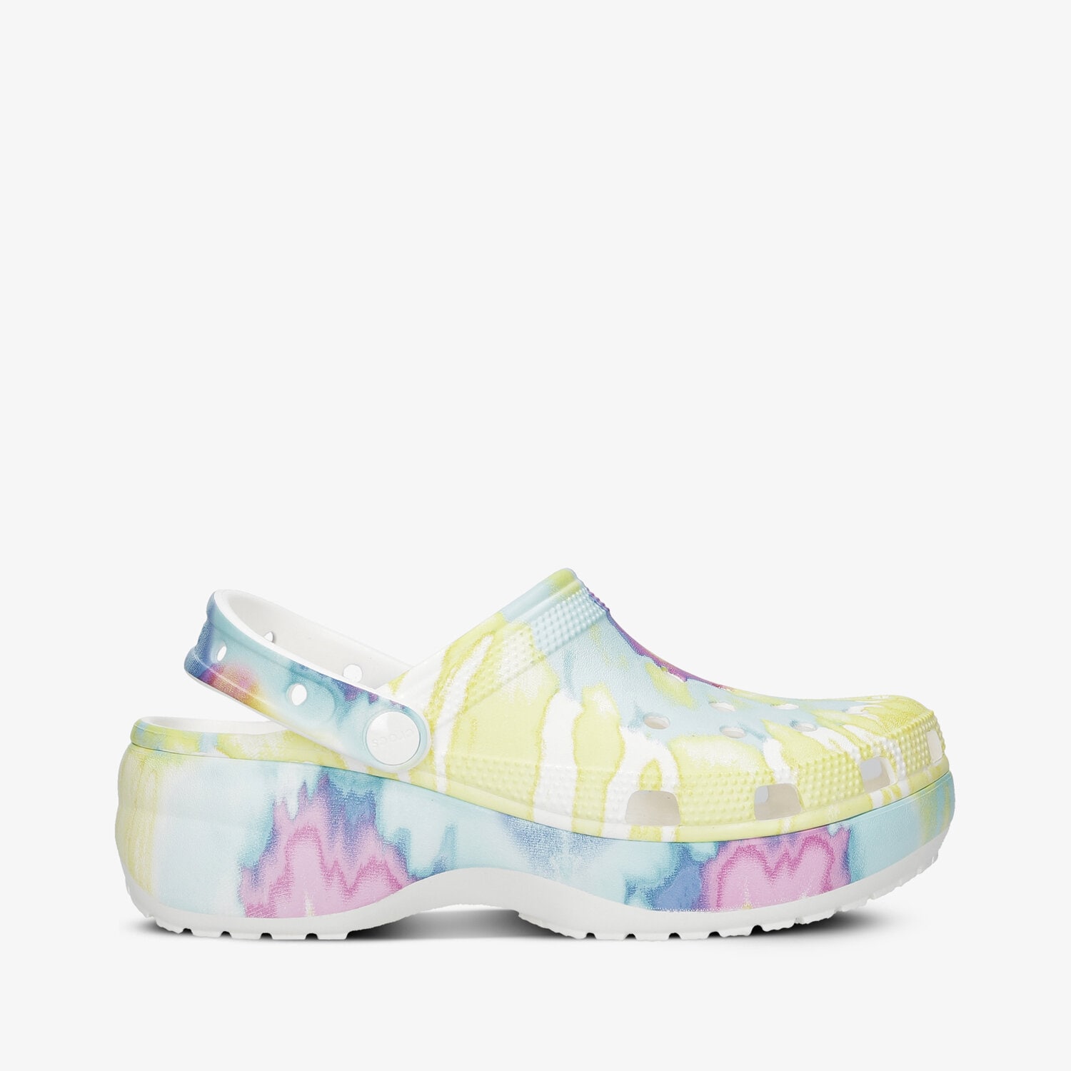dámské sandály CROCS CLASSIC PLATFORM TIE DYE W 207151-94S VÍCEBAREVNÁ