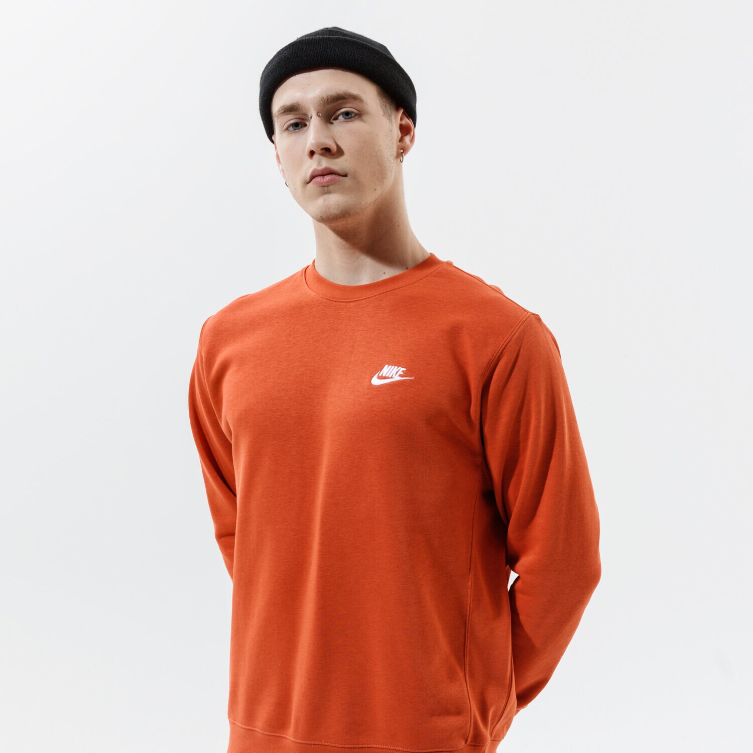 pánská mikina NIKE MIKINA SPORTSWEAR CLUB BV2666-812 ORANŽOVÁ