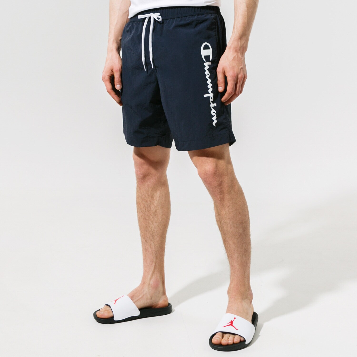 pánské kraťasy CHAMPION ŠORTKY  BEACHSHORT 216068BS501 TMAVOMODRÁ