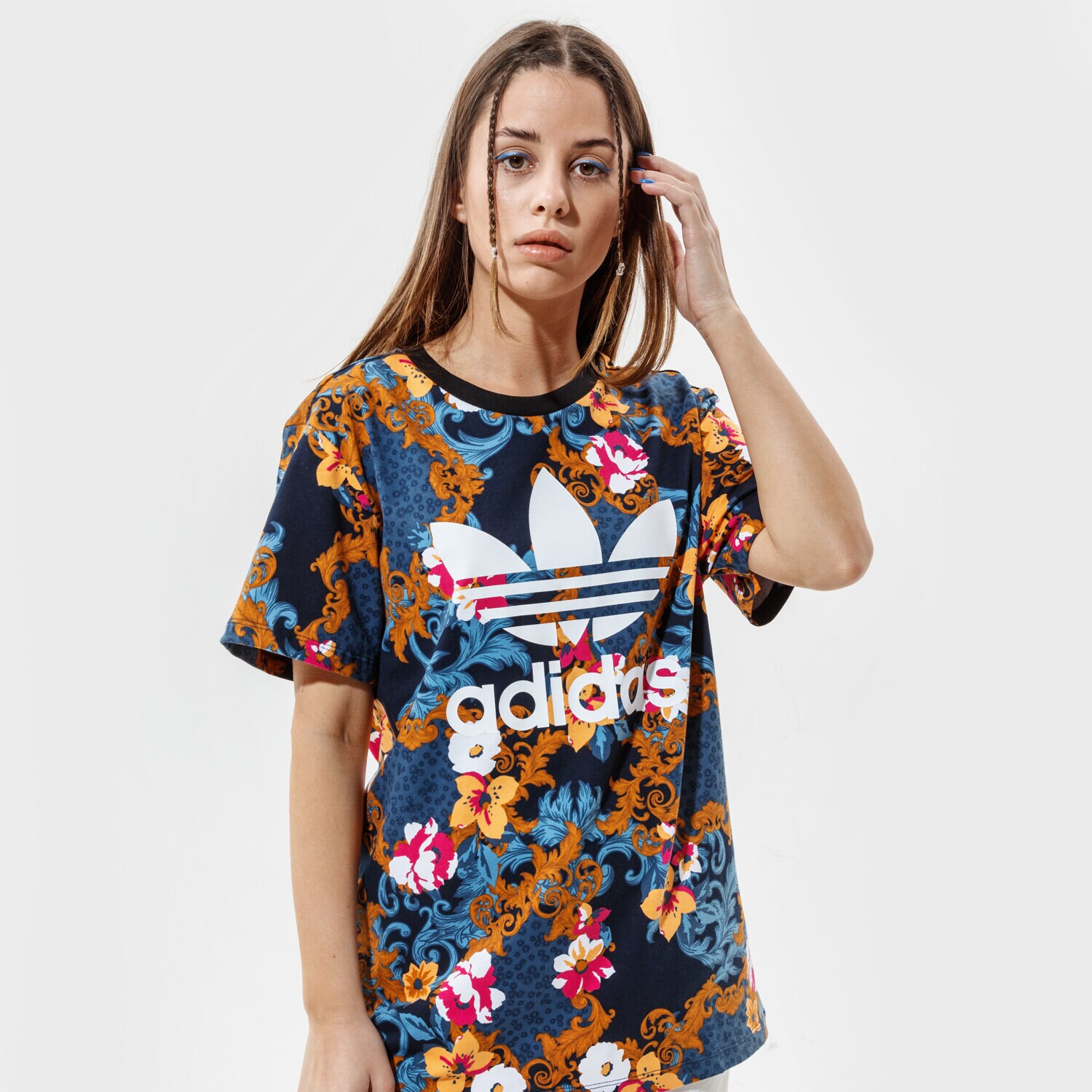 dámské tričko ADIDAS TRIČKO GN3353 VÍCEBAREVNÁ