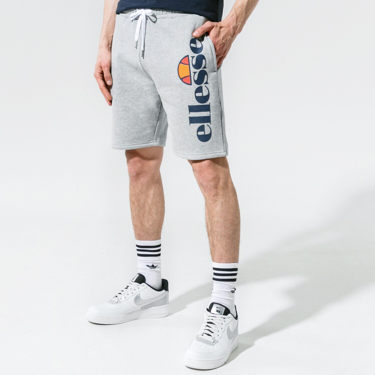 pánské kraťasy ELLESSE ŠORTKY  BOSSINI GREY SHS08748112 ŠEDÁ