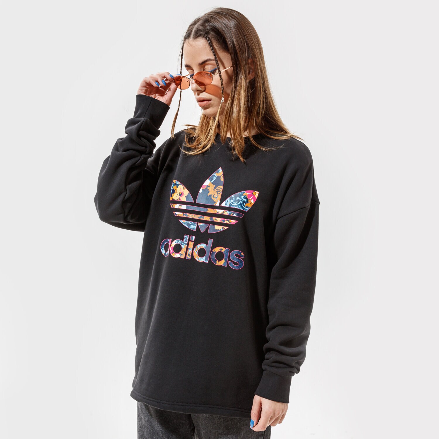 dámská mikina ADIDAS MIKINA SWEATSHIRT GN3355 ČERNÁ