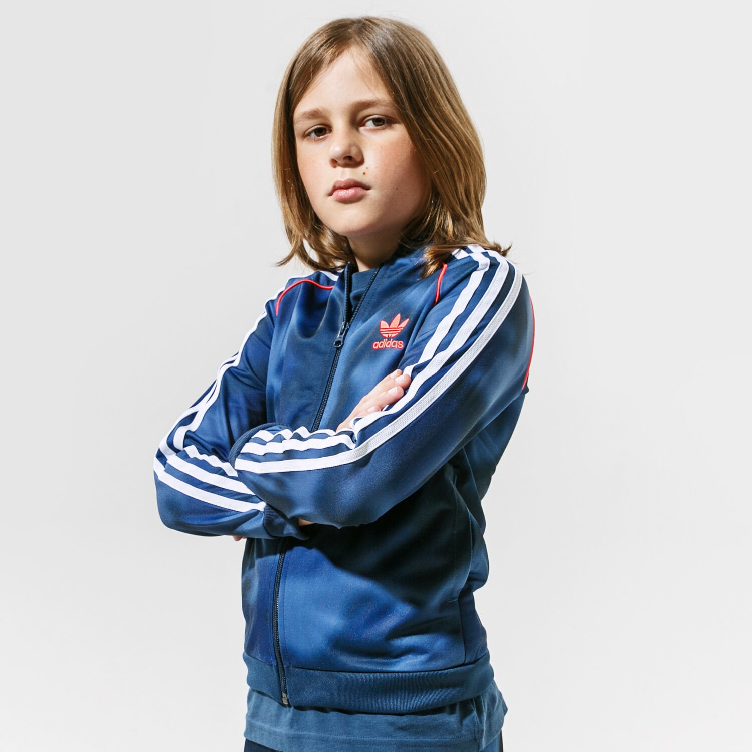 dětská mikina ADIDAS MIKINA ROZEPÍNACÍ SST TOP MM MM GN4128 TMAVOMODRÁ