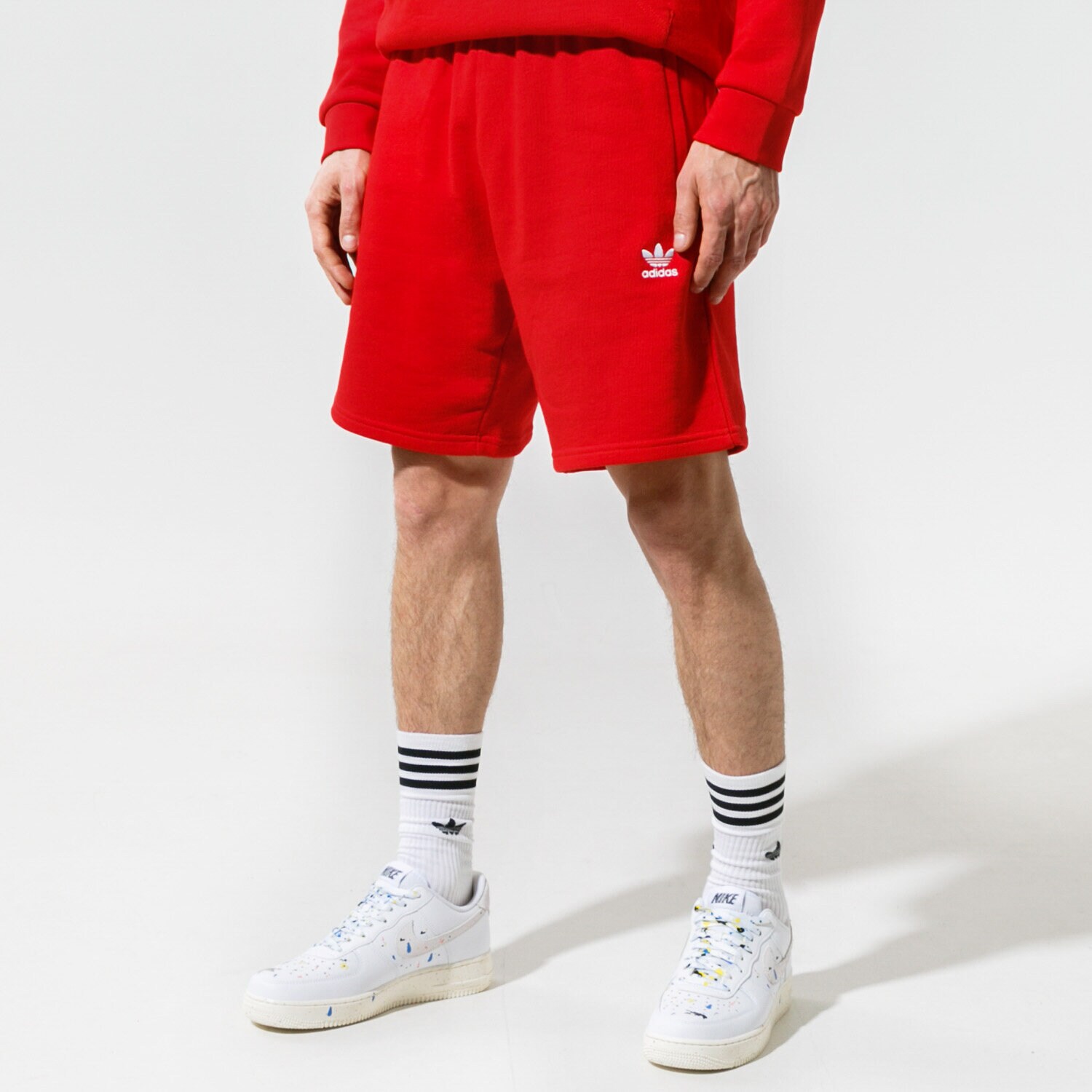 pánské kraťasy ADIDAS ŠORTKY  ESSENTIAL SHORT GD2556 ČERVENÁ