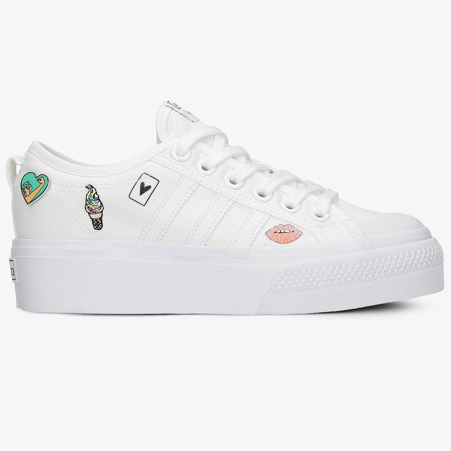 dětské tenisky ADIDAS NIZZA PLATFORM J FY2531 BÍLÁ