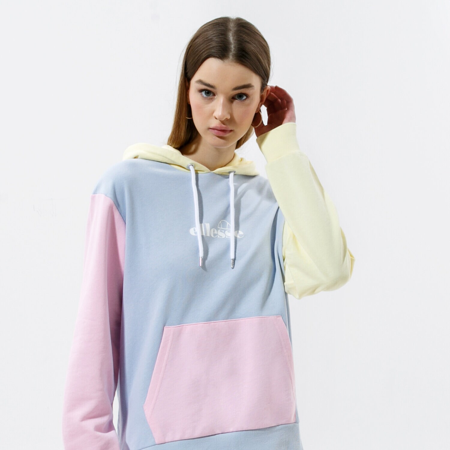 dámská mikina ELLESSE MIKINA S KAPUCÍ   ARRIVERDERCI OH HOODY MLT SGJ11883940 VÍCEBAREVNÁ