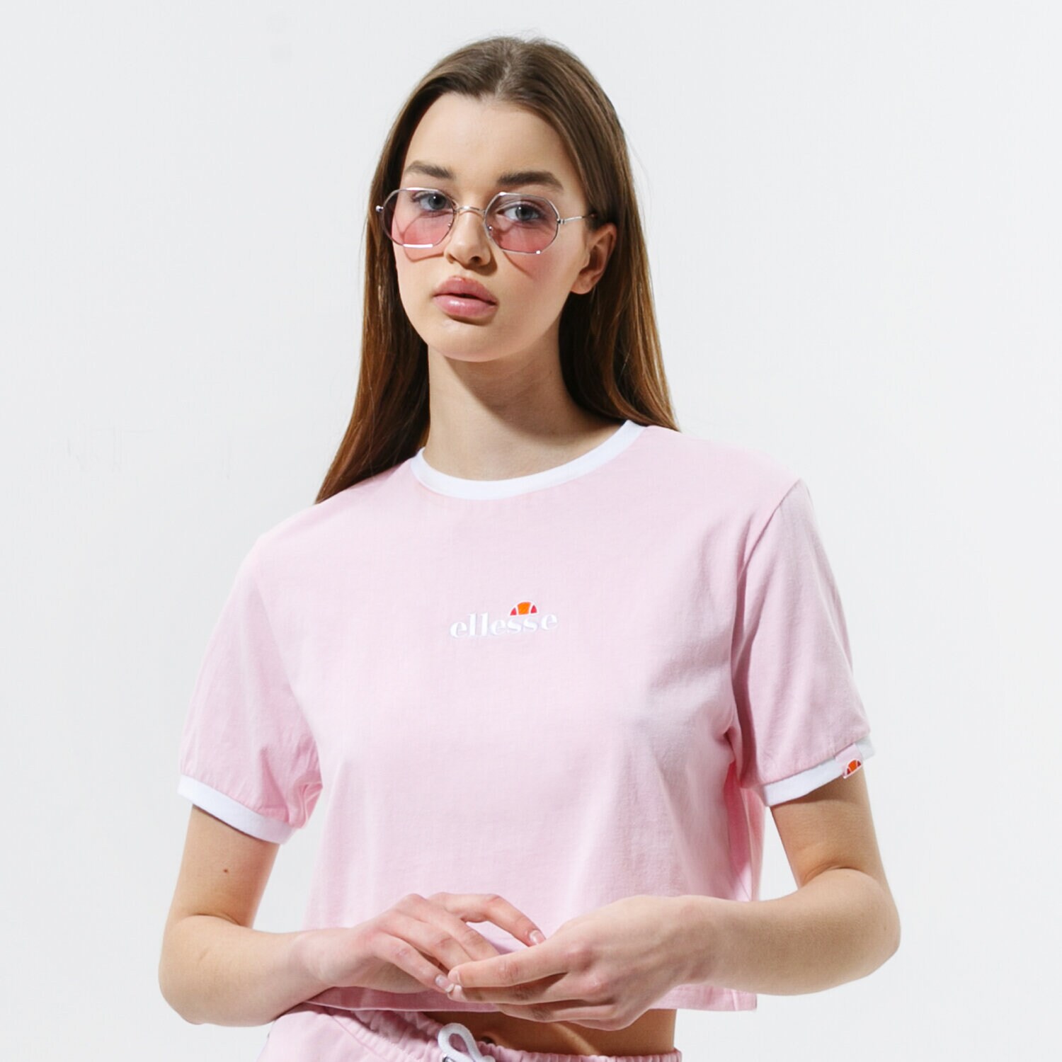 dámské tričko ELLESSE TRIČKO DERLA CROP TRIČKO LPINK SGJ11884808 RŮŽOVÁ