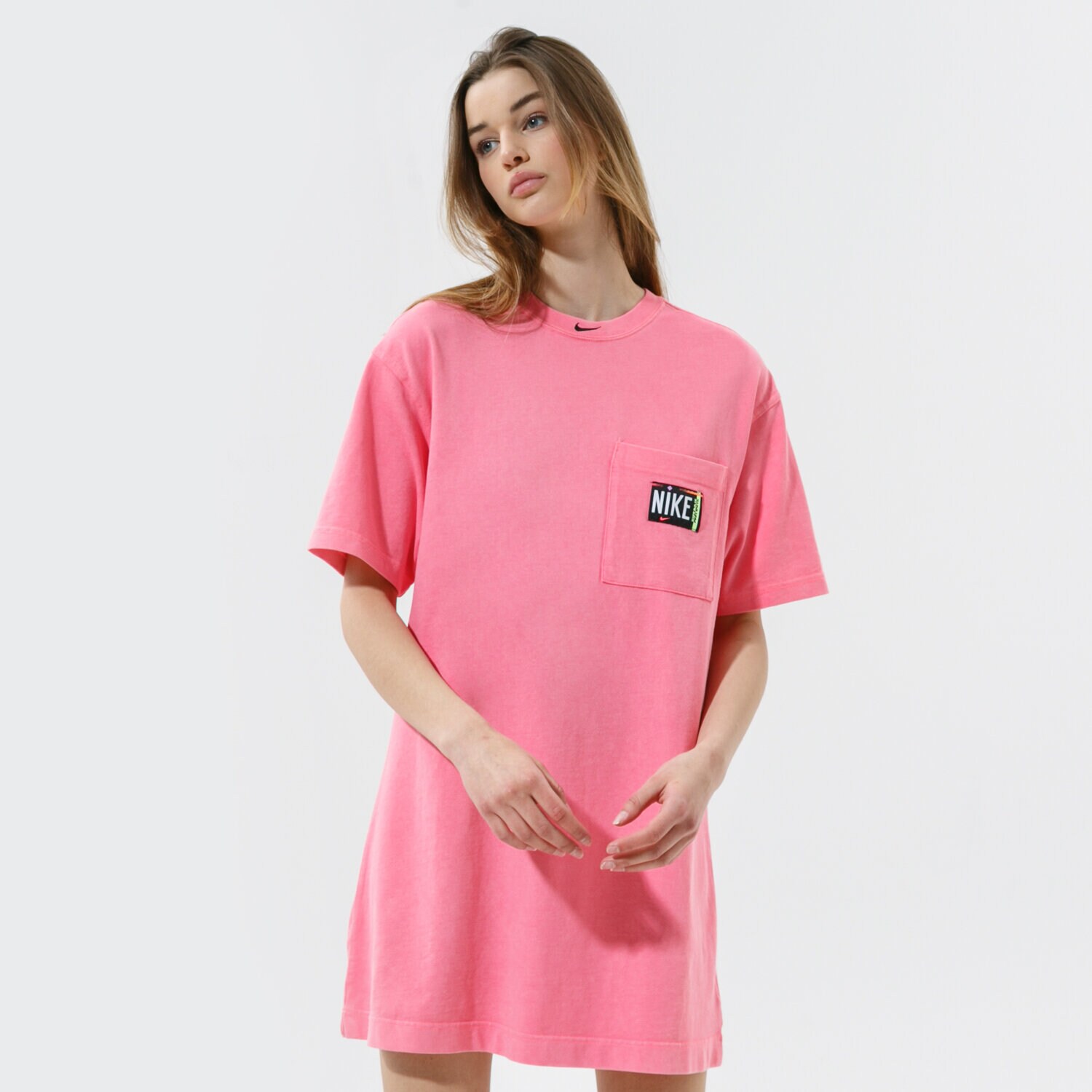 dámské šaty NIKE ŠATY W NSW WASH DRSS CZ9862-675 RŮŽOVÁ