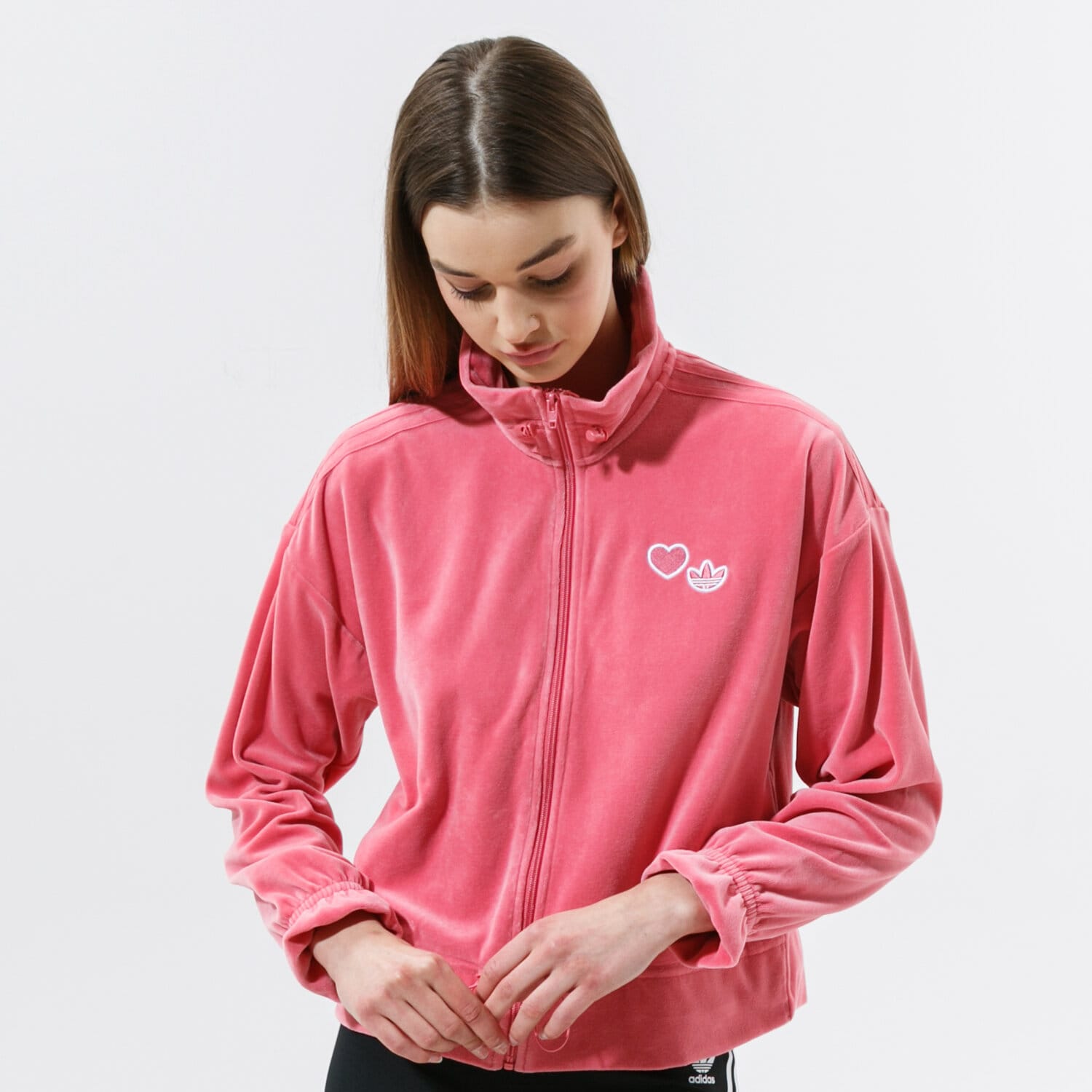 dámská mikina ADIDAS MIKINA TRACK TOP GN3061 RŮŽOVÁ
