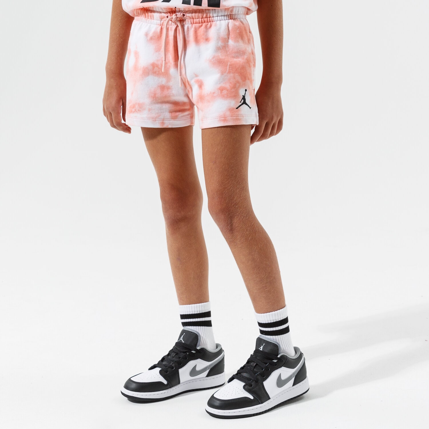 JORDAN ŠORTKY  JORDAN GIRL TIE DYE FT SHORT GIRL 45A766-N0K ORANŽOVÁ