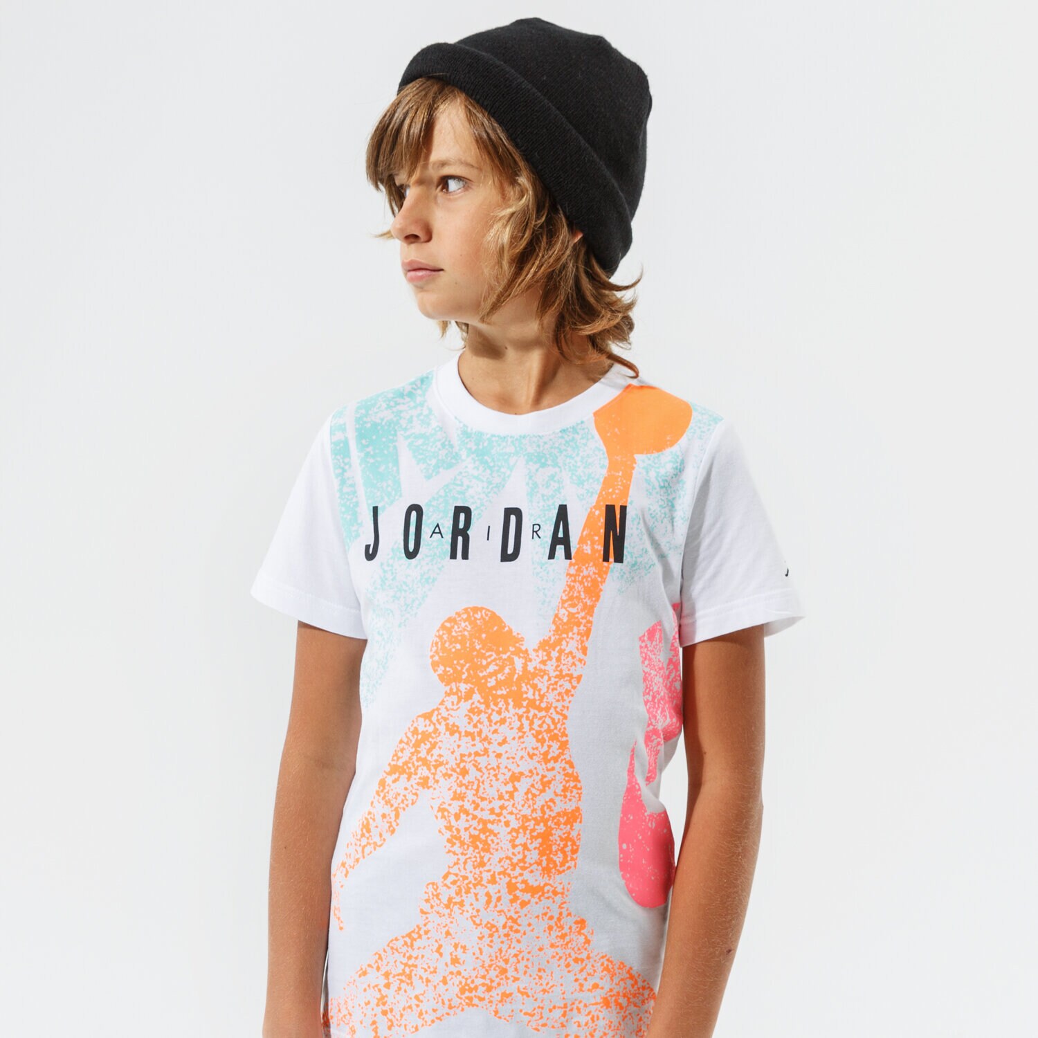 dětské tričko JORDAN TRIČKO JM DISTRESS TEE BOY 95A605-001 BÍLÁ