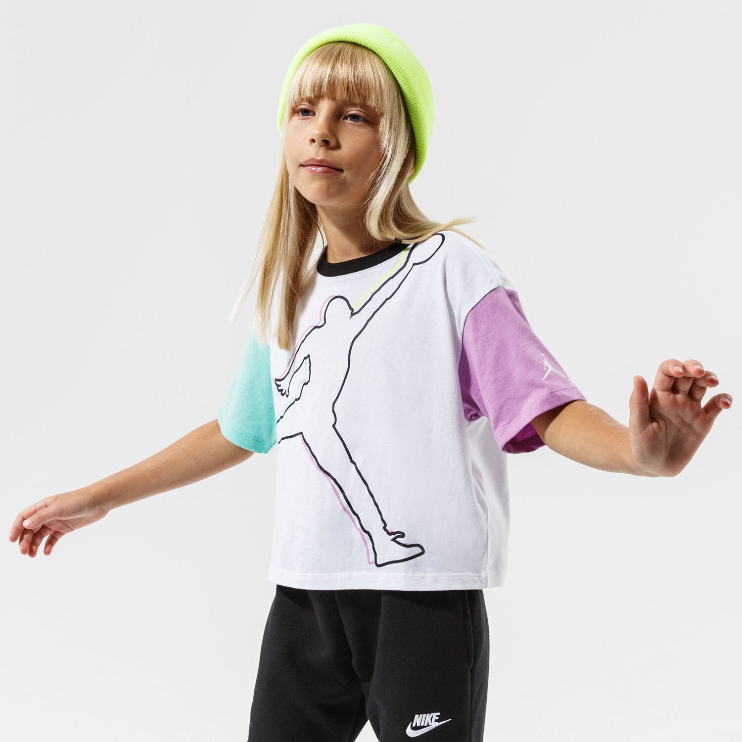 dětské tričko JORDAN TRIČKO J'S ARE FOR GIRLS TEE GIRL 45A575-001 BÍLÁ