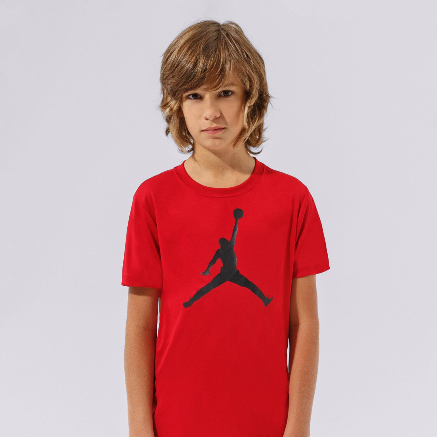 dětské tričko JORDAN TRIČKO JDB JUMPMAN LOGO DF TEE BOY 954293-R78 ČERVENÁ
