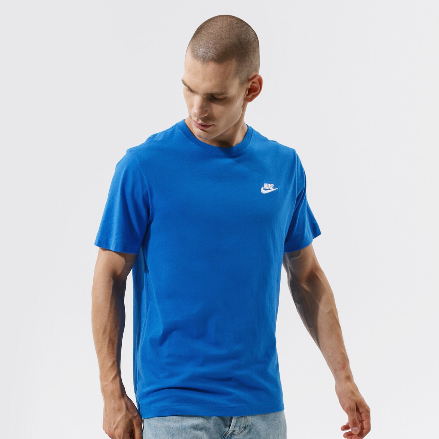 pánské tričko NIKE TRIČKO SPORTSWEAR CLUB TRIČKO AR4997-403 MODRÁ