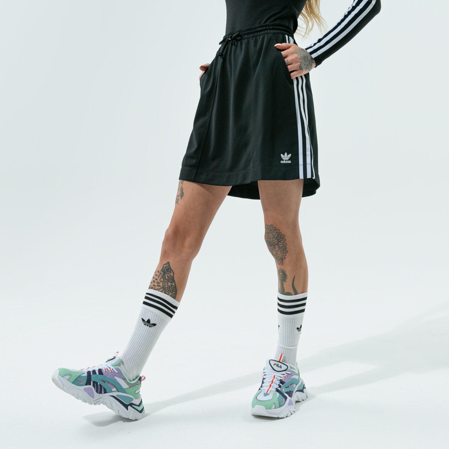 dámská sukně ADIDAS SUKNĚ H37774 ČERNÁ