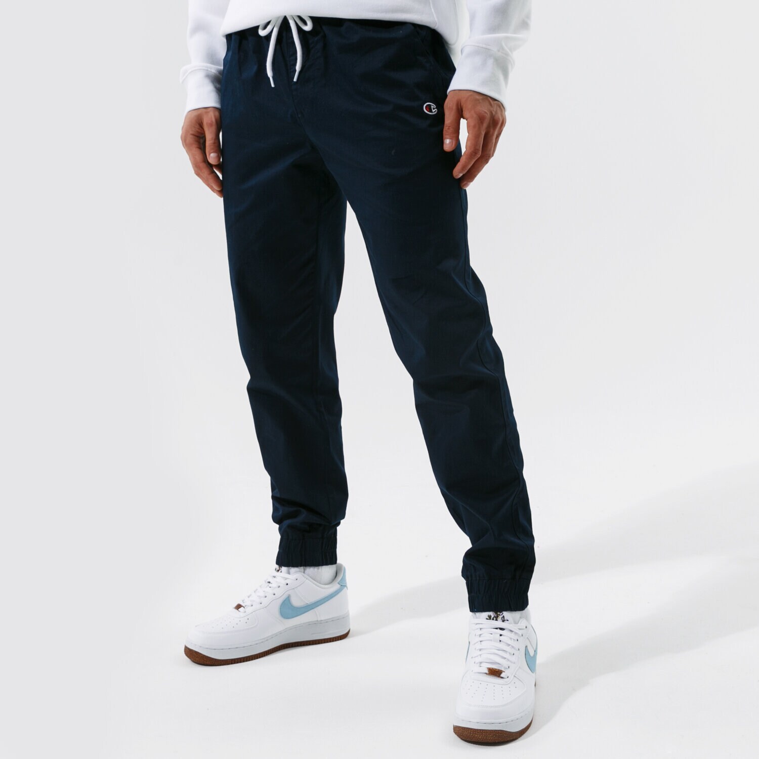 pánské kalhoty CHAMPION KALHOTY  ELASTIC CUFF PANTS 214366BS538 TMAVOMODRÁ