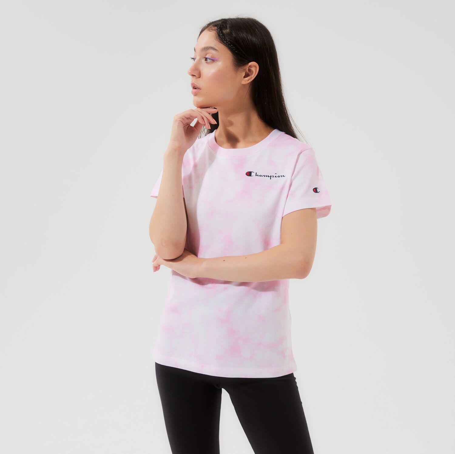 dámské tričko CHAMPION TRIČKO CREWNECK TRIČKO 113939WL005 VÍCEBAREVNÁ