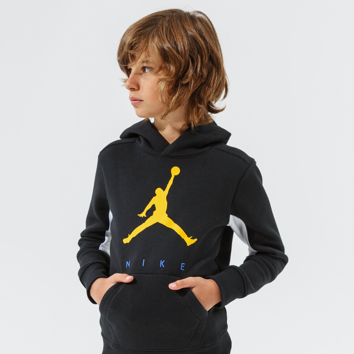 dětská mikina JORDAN MIKINA S KAPUCÍ JUMPMAN BY NIKE PO BOY 95A675-023 ČERNÁ