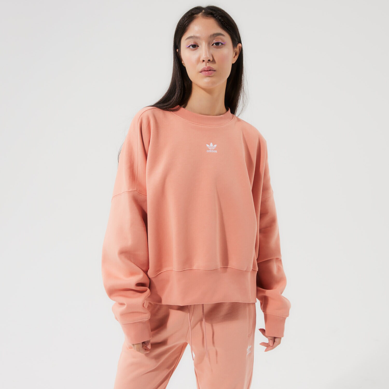 dámská mikina ADIDAS MIKINA SWEATSHIRT H06659 RŮŽOVÁ